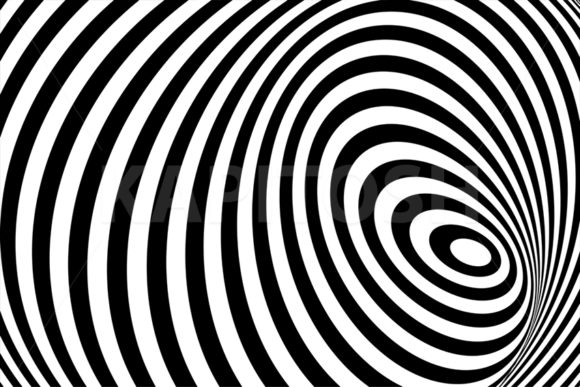 Black White Distortion Illusion 3d Line