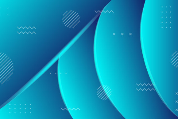 Blue Background Cure Mamphis: A Dynamic 3D Vector Design
