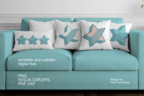 Dimentional Layered Star Design for Creative Projects