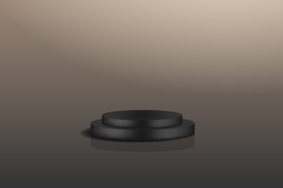Predestal in Brown Colored Room: A Strategic Choice for Cosmetic and Beauty Product Presentations
