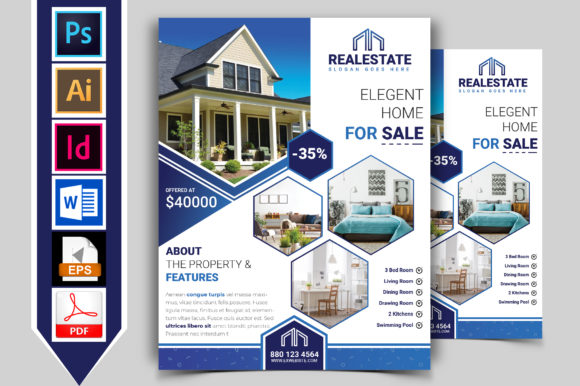 Real Estate Flyer Template Vol-01: A Professional Tool for Property Marketing
