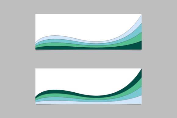 Transforming Digital Spaces with Abstract Banner Backgrounds and Curved Stripe Layers